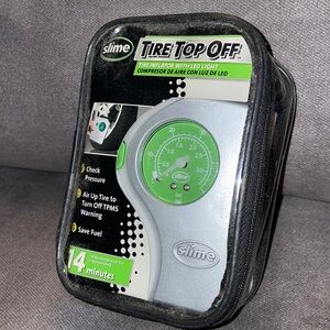 NWT.  Slime tire top off. Tire inflator with tire gauge & LED light.